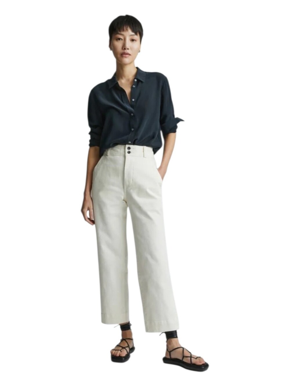 Everlane Organic Cotton Straight Leg Pants Size 14